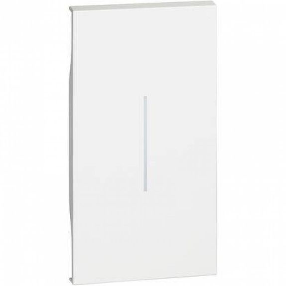 Tasta, Placa, Capac Intrerupator iluminabila 2 Module pentru Bticino Living NOW Alb