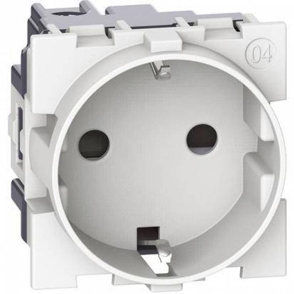 Priza schuko standard german 2P+N 16A 250V 2M Bticino Living NOW
