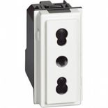 Priza Italia 10/16A 1 Modul Bticino Living NOW Alb