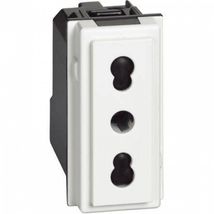 Priza Italia 10/16A 1 Modul Bticino Living NOW Alb