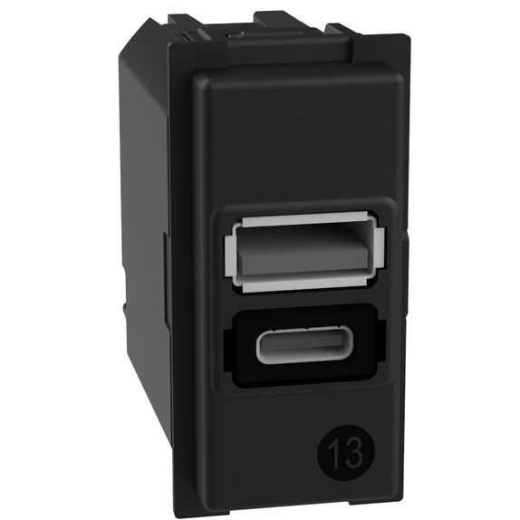 Priza USB TIP A si C / Incarcator 5V 1500mA Bticino Living NOW