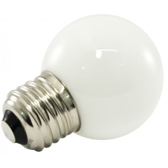 Bec LED 1W E27 model glob G45 Lumina Rece 6500K