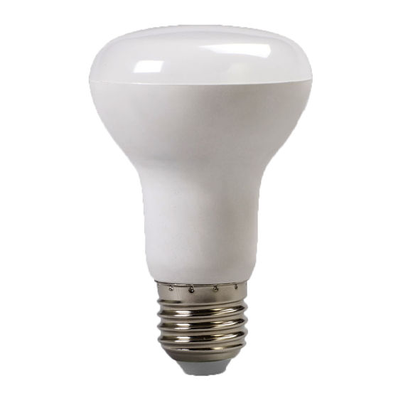 Bec E27, model R63, 9W=75W, lumina calda