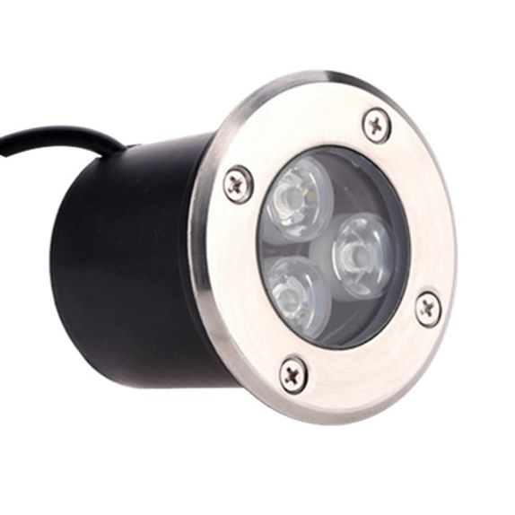 Spot LED RGB pardoseala 3W=15W, Ø80mm