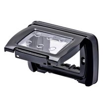 Rama etansare Neagra Gewiss System IP55 4 module GW22462