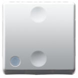 Intrerupator modular cap scara Gewiss GW20589, alb - 2 module