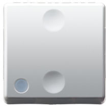 Intrerupator modular cap scara Gewiss GW20589, alb - 2 module