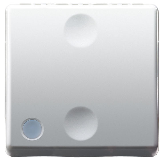 Intrerupator modular cap scara Gewiss GW20589, alb - 2 module