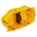 Doza aparat 2x2, Legrand Batibox 080042 - 4 posturi - montaj rigips