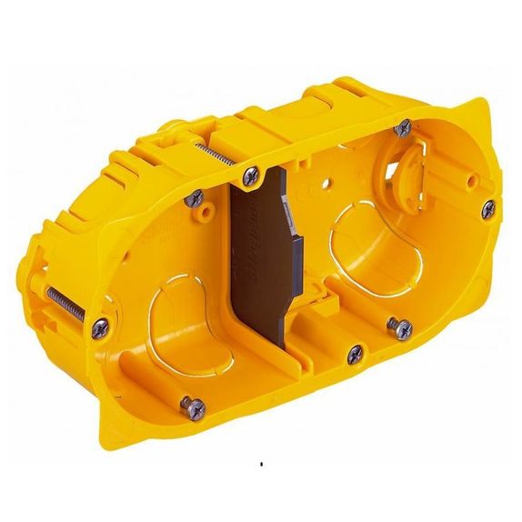 Doza aparat 2x2, Legrand Batibox 080042 - 4 posturi - montaj rigips