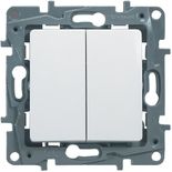 Intrerupator dublu cap scara, 10A Legrand Niloe 664502 - 1 modul