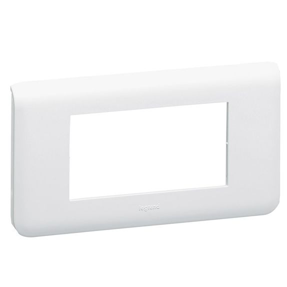 Rama intrerupator alba Legrand Mozaic 078814 - 4 module