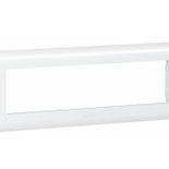 Rama intrerupator alba Legrand Mozaic 078818 - 8 module