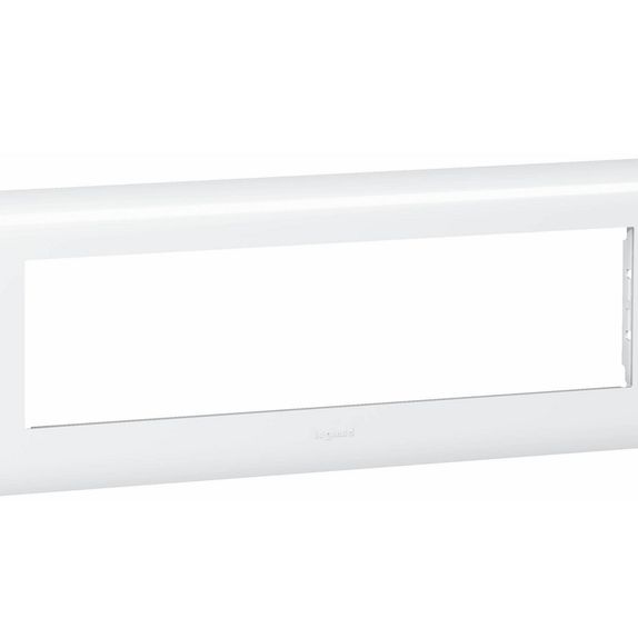 Rama intrerupator alba Legrand Mozaic 078818 - 8 module