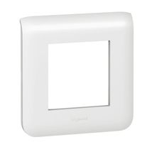 Rama intrerupator alba Legrand Mozaic 078802 - 2 module