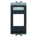 Masca conector RJ45 negra gewiss chrous GW12431
