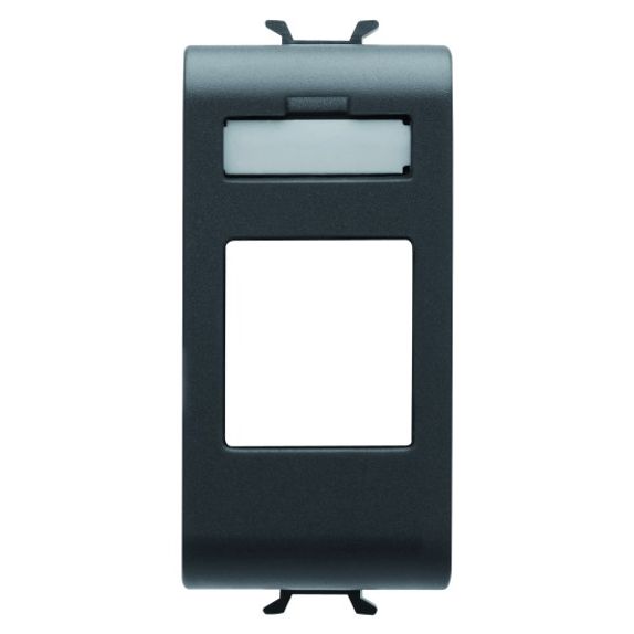 Masca conector RJ45 negra gewiss chrous GW12431