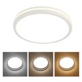 Plafoniera LED IP65 3CCT 3600lm, 300x55mm, Alba