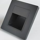 Spot led perete 1W negru 3000k lumina calda