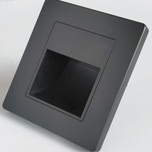 Spot led perete 1W negru 3000k lumina calda