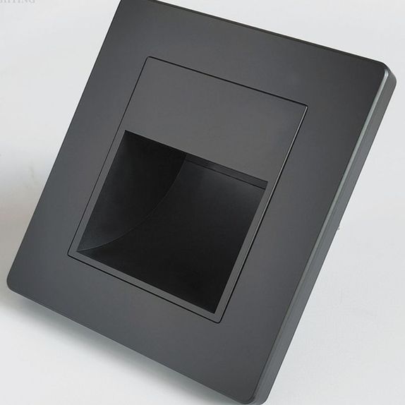 Spot led perete 1W negru 3000k lumina calda