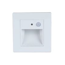 Spot led perete 1W alb cu senzor 3000k lumina calda