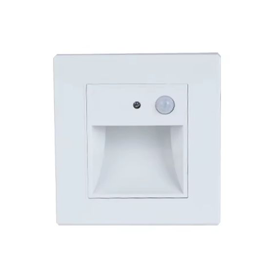 Spot led perete 1W alb cu senzor 3000k lumina calda