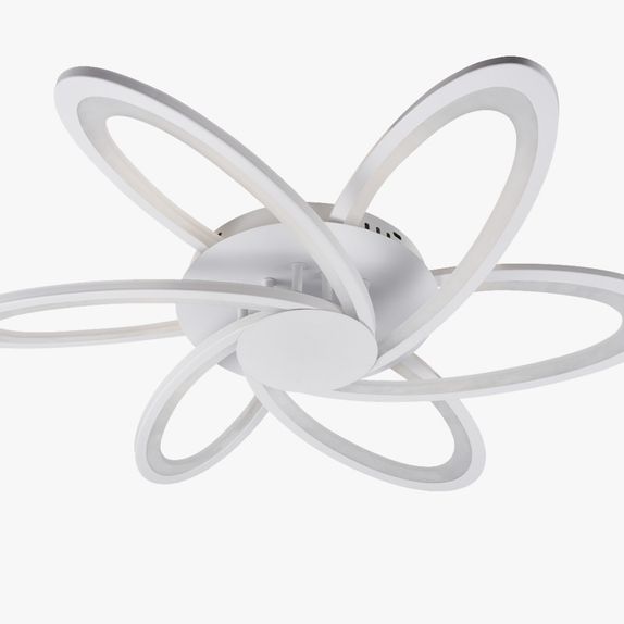 LUSTRA LED 108W CU 6 BRATE 3 CULORI+IR 700x700x100mm