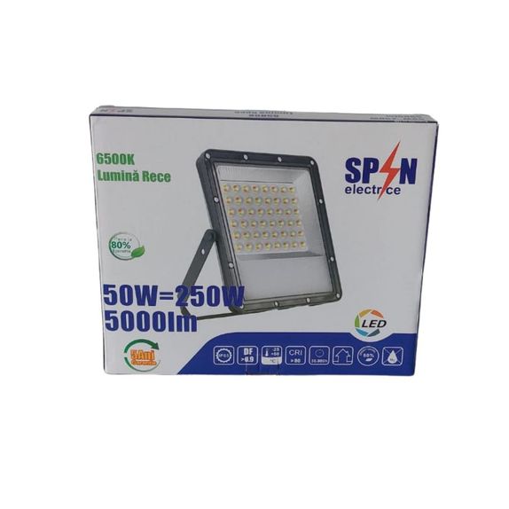 Proiector LED 50W, 5 Ani Garantie SMD GalaxyPro, 6500K, lumina rece