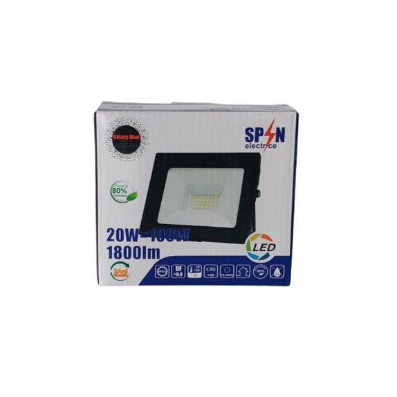 Proiector Led exterior 20w SMD Galaxy, 20W=100W, 4100K, lumina neutra 118x90mm