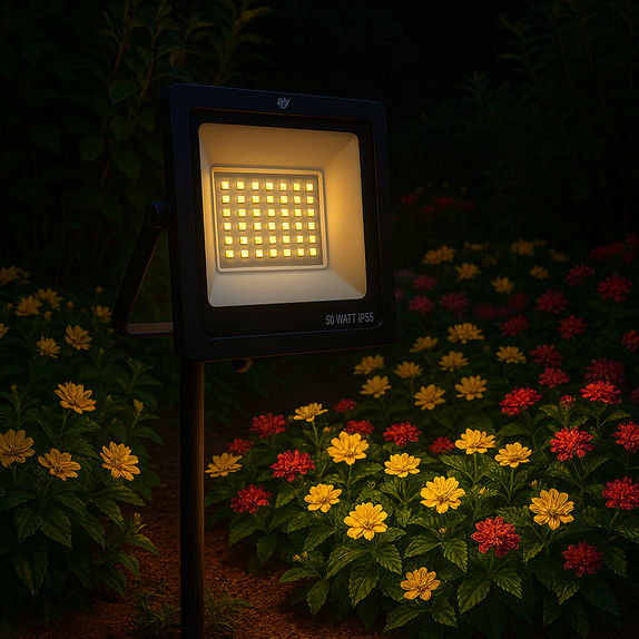 Proiector LED exterior 50W, SMD GalaxyMini, 3000k, lumina calda