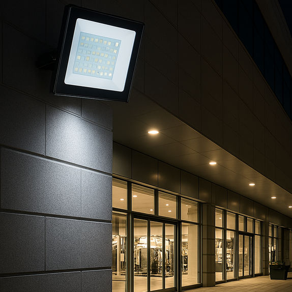 Proiector LED exterior perete 70W 5950lm IP65 6500K 218x196MM