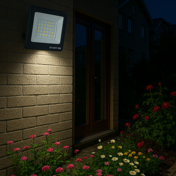 Proiector Led Exterior 50W=250W,SMD Galaxy, 6000K, lumina rece 178x150mm