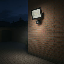 Proiector Led cu senzor 50W=200W,SMD Galaxy 6000K, lumina rece 225x178mm