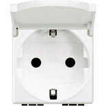 Priza 2P+T cu capac, bticino AM5440/2P