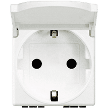 Priza 2P+T cu capac, bticino AM5440/2P