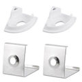 Profil banda LED, montaj pe colt, aluminiu, 1 m