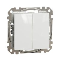 Intrerupator dublu alb Sedna Design Schneider SDD111105