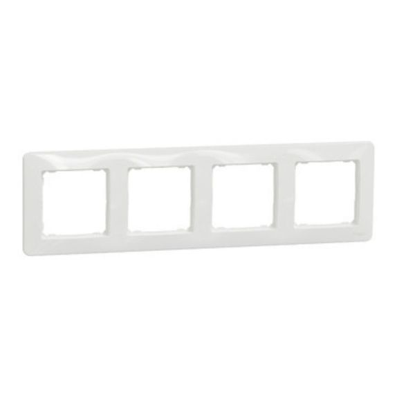 Rama cvadrupla alba Sedna Design Schneider SDD311804