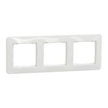 Rama tripla alba Sedna Design Schneider SDD311803