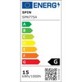 Spot Led Slim incastrat Patrat 193x193mm, 15W=100W, 2700K, lumina calda