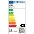 Spot Led Slim incastrat Patrat 225x225mm, 18W=150W, 6400K, lumina rece