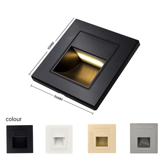 Spot led perete 1W gri 3000k lumina calda