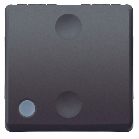 Intrerupator modular cap scara Gewiss GW21589, negru - 2 module