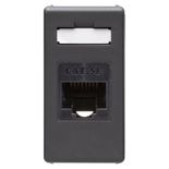 Priza internet UTP, RJ45, cat 5E, Gewiss GW21271 negru