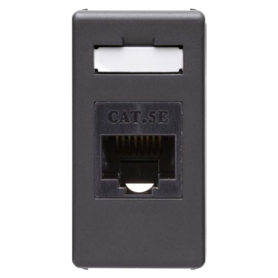 Priza internet UTP, RJ45, cat 5E, Gewiss GW21271 negru