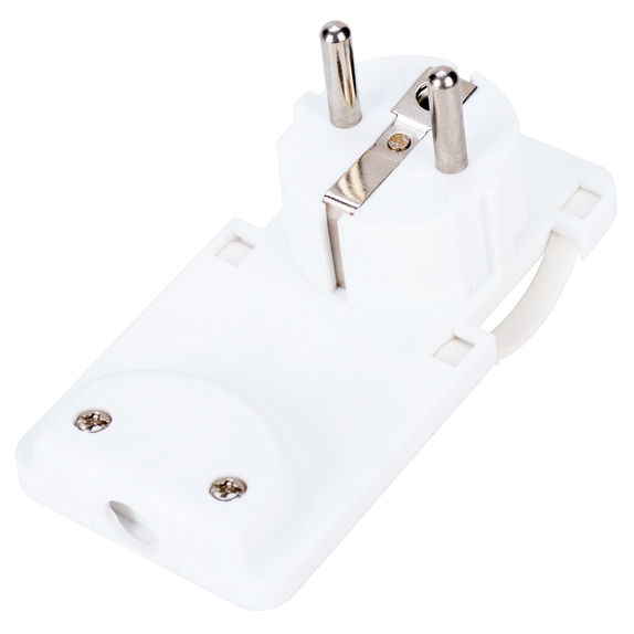 Stecher cu CP, 16A, Plat