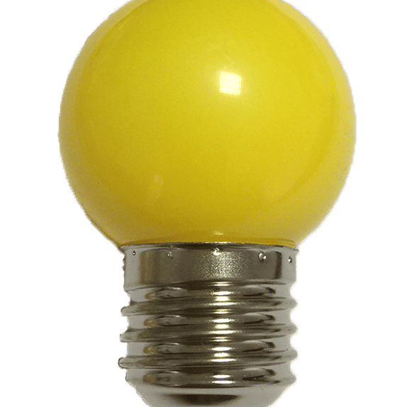 Bec LED 1W model glob G45 galben