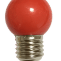 Bec LED 1W model glob G45 rosu