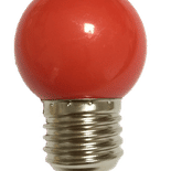 Bec LED 1W model glob G45 rosu